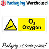 WS948 O2 Oxygen Sign with Triangle Cannister