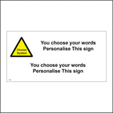 CWS08 Create Your Own Unique Custom Printed  Label Picture Symbol Design Sign