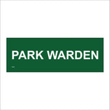 TR379 Park Warden Sign