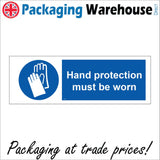 MA135 Hand Protection Must Be Worn Sign with Gloves