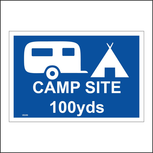 VE289 Camp Site 100yds Blue Caravan Tent