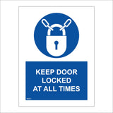 MA875 Keep Door Locked At All Times