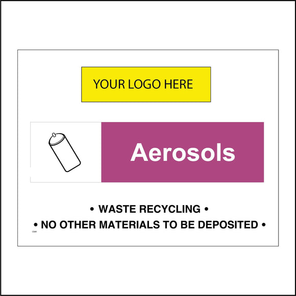 CS581 Aerosol Recycling Waste Recycle Your Logo Personalise
