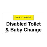 GE919 Disabled Toilet Baby Change Your Logo Name Personalise
