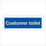 GG039 Customer Toilet Patrons Diners Visitors Male Female