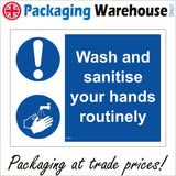 MA805 Wash Sanitise Your Hands Routinely