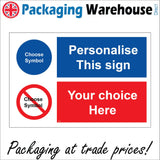 CMU02 Design A Sign Bespoke Choose your Layout Custom Information Badge Sign