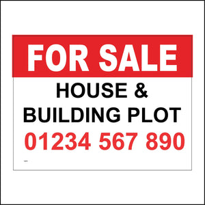 CM078 For Sale House & Building Plot Tel: Sign