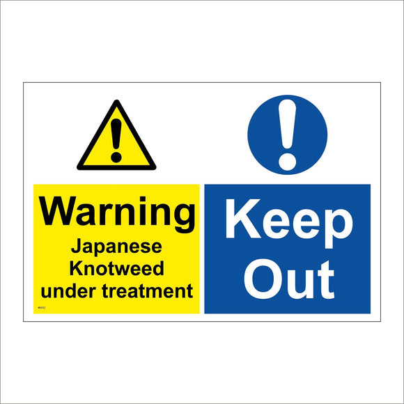 MU312 Warning Japanese Knotweed Treatment Keep Out