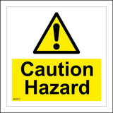 WS917 Caution Hazard Sign with Triangle Exclamation Mark