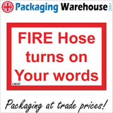 CM357 Fire Hose Turns On Your Words Location Choice Here