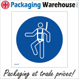 MA447 Safety Harness  Sign with Circle Person Harness