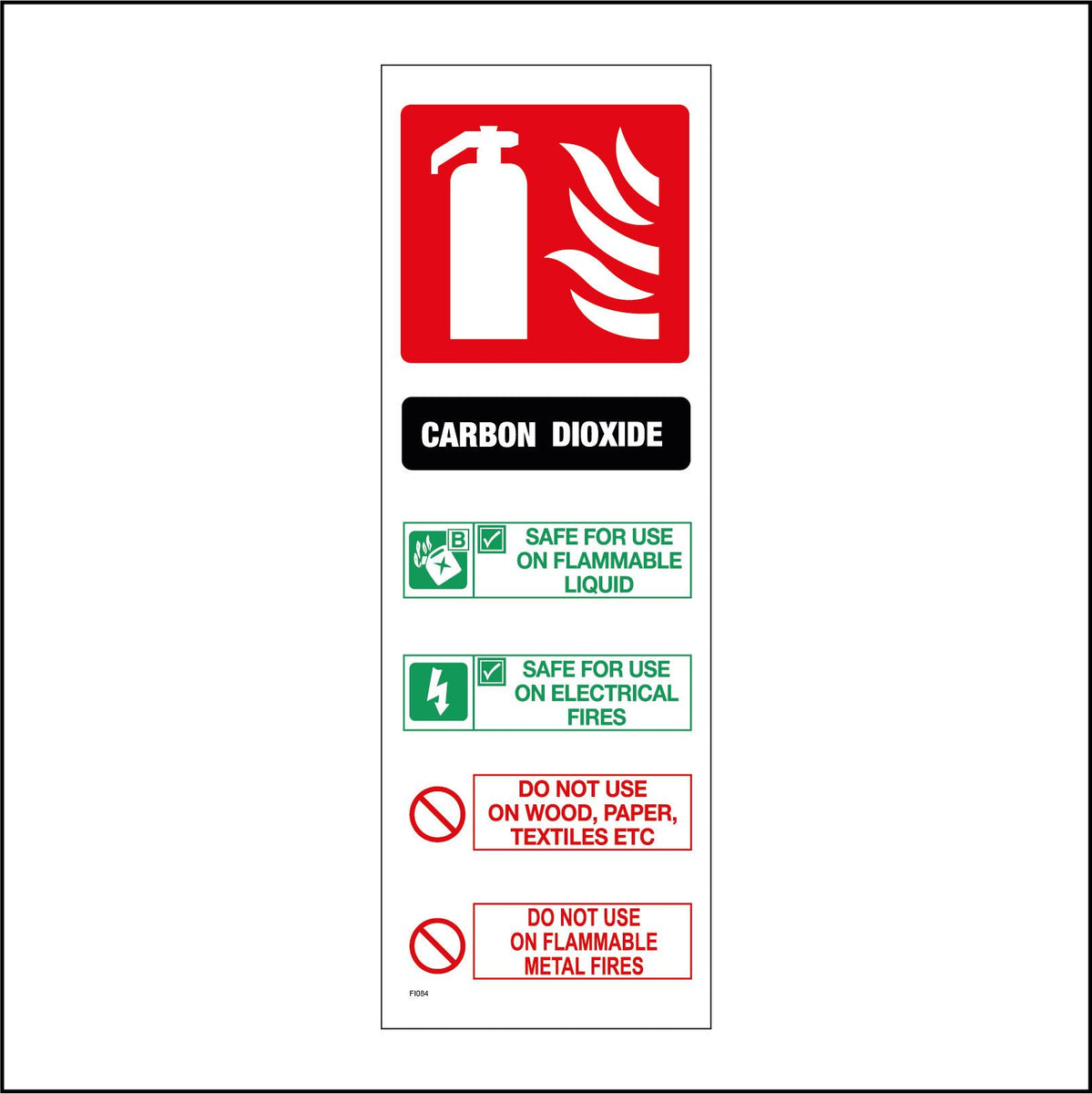 Fire Extinguisher C02 Sign With Triangle Exclamation Mark Overalls Circle Match Pwdirect