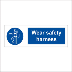 MA189 Wear Safety Harness Sign with Man Harness