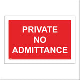 PR503 Private No Admittance