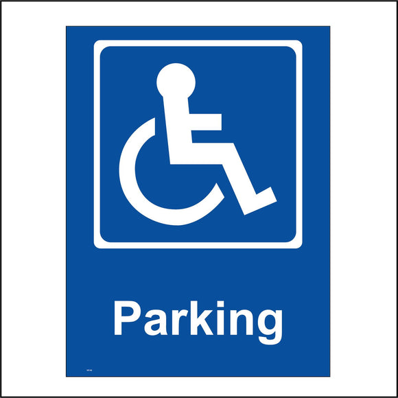 VE136 Disabled Parking Sign with Disabled Logo