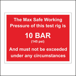 HA198 Max Safe Working Pressure Test Rig 10 Bar 145 PSI