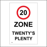 TR204 Twentys Plenty Sign with Circle