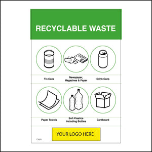 CS474 Waste Poster Recycling Items Your Logo