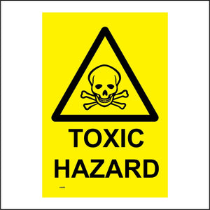 HA080 Toxic Hazard Sign with Skull & Cross Bones