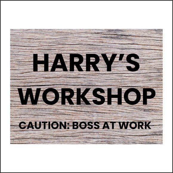 CM210 Harry's Shed Sign
