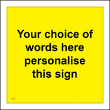 CWS16 Your Choice Words Sign Personalise Create Logo Company