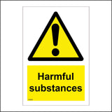 WS688 Harmful Substances Sign with Triangle Exclamation Mark