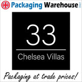 CM297 33 Chelsea Villas Apartment Road Street Location Number Door Plate Plaque Personalise Sign