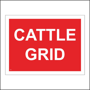 TR585 Cattle Grid Crossing Herd Field Barrier Graze Caution Area