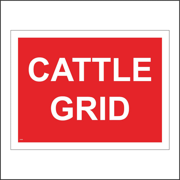 TR585 Cattle Grid Crossing Herd Field Barrier Graze Caution Area