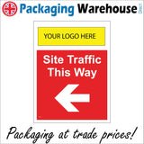 CS563 Site Traffic This Way Left Arrow Logo Name Company Vehicles