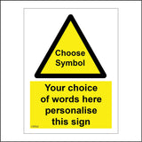 CWS02 Design A Sign Bespoke Choose your Layout Custom Information Badge Sign