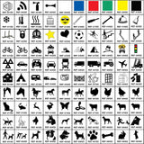 CPR03 Create Your Own Unique Custom Printed  Label Picture Symbol Design Sign