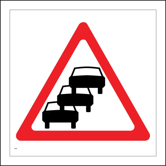 TR495 Traffic Queues Likely Cars Vehicles Motorway Maintenance Road Works