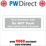 VE431 Slow Automatic Gate Do Not Push Stuck If Pushed Grey