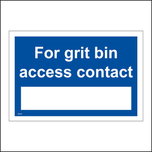 MA848 For Grit Bin Access Contact Phone Local Government