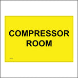 WS733 Compressor Room Sign with Square