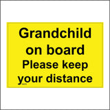 VE279 Grandchild On Board Please Keep Your Distance