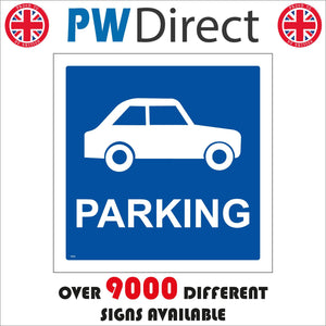 TR262 Car Parking Sign with Car