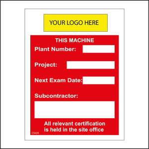 CS429 Plant Labels Number Project Exam Your Logo