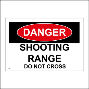PR481 Danger Shooting Range Do Not Cross