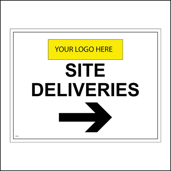CS584 Site Deliveries Logo Right Arrow Direction Way Personalise
