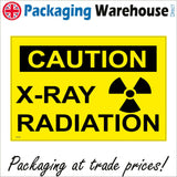WS379 Caution X-Ray Radiation Sign with Radiation
