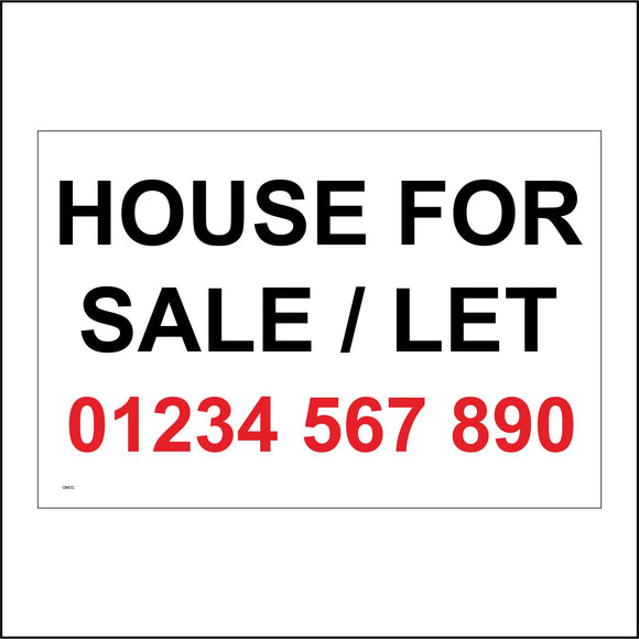 CM072 House For Sale/Let Tel: Sign