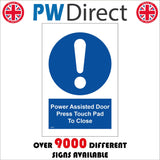 MA867 Power Assisted Door Press Touch Pad To Close