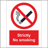 NS011 Strictly No Smoking Sign with Cigarette