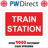 TR340 Train Station Sign