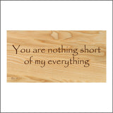 IN134 You Are Nothing Short Of My Everything Sign