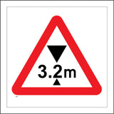 TR083 3.2M Max Height Sign with Triangle