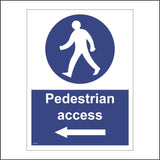 CS559 Pedestrian Access Left Arrow Direction Public Route Way